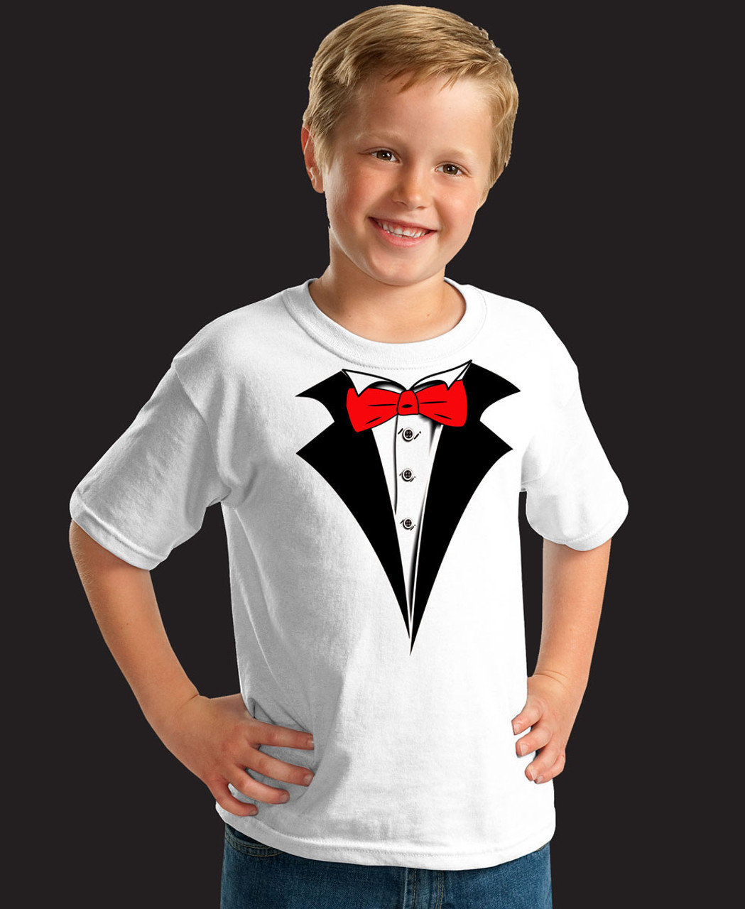 Kids tuxedo hot sale t shirt