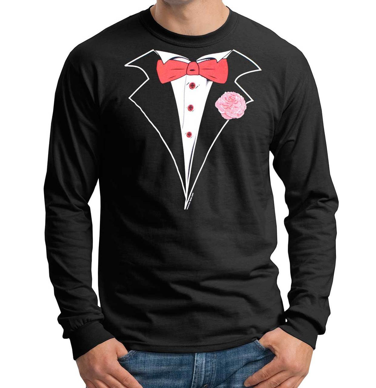 tuxedo t shirt long sleeve