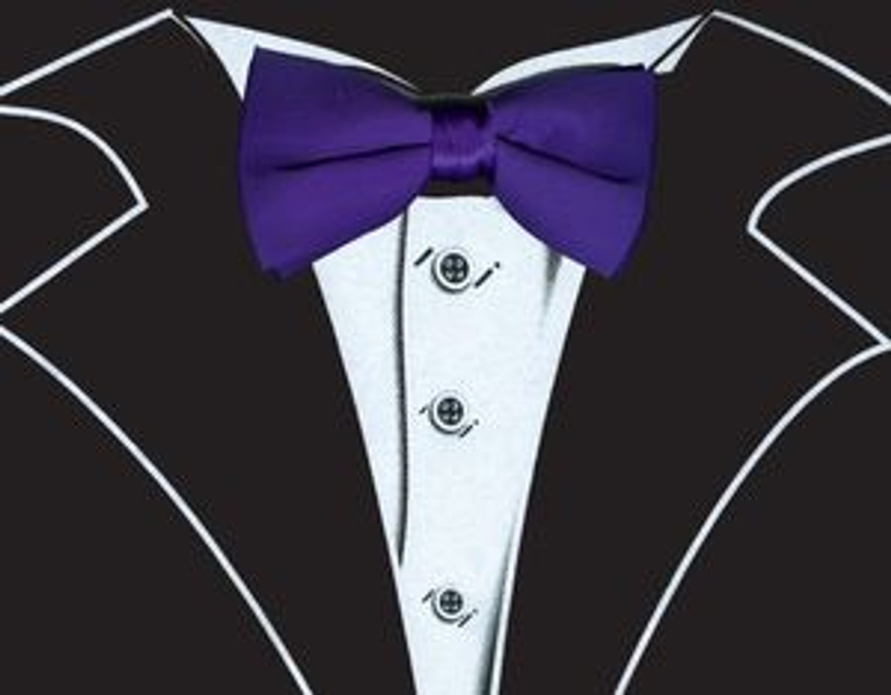 Tuxedo T Shirt In Black With Real Purple Bow Tie Shop Men S Tuxedo Tees - white suit roblox t shirt