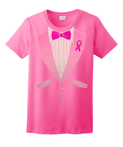 Charity Walk Pink Tuxedo T Shirt