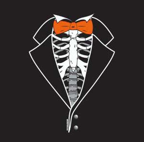 Kids Dem Bones Tuxedo T Shirt In Black With Orange Tie Shop Boys And Girls Tuxedo Tees - tuxedo roblox t shirt black