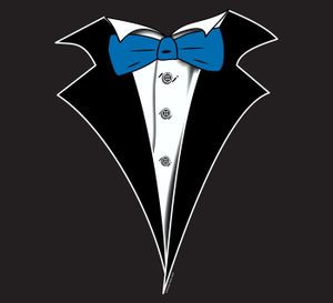 Kids Tuxedo T Shirt In Black With Blue Tie No Carnation Shop Boys And Girls Tuxedo Tees - black tuxedo roblox t shirt