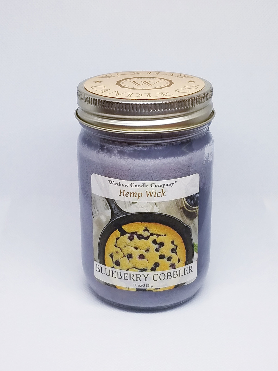 Blueberry Cobbler Candle - Hemp Wick - Waxhaw Candle Co.