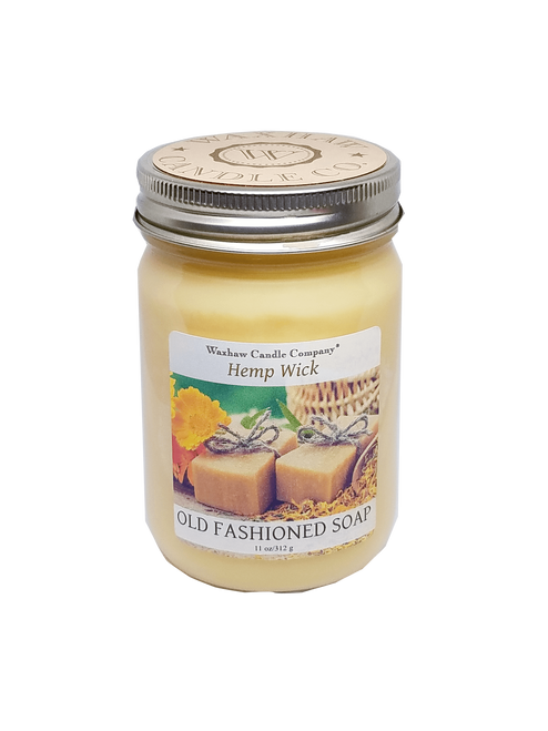 Old Fashioned Soap Candle - Hemp Wick