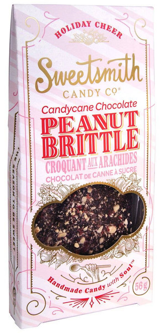 Candy Cane Chocolate Peanut Brittle Candy Cane Chocolate Peanut Brittle