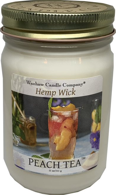 Peach Tea Candle - Hemp Wick