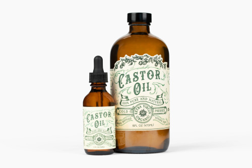 Organic Cold Pressed Castor Oil Hexane Free 2 oz
