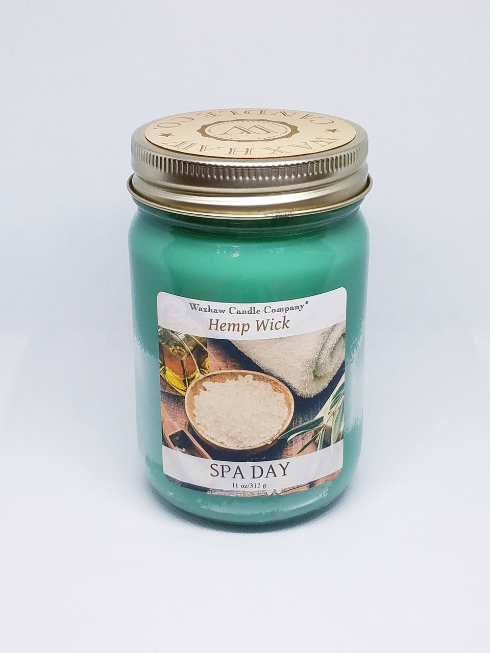 Spa Day Candle Hemp Wick Waxhaw Candle Co.