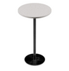 Black Bar Table W/Grey Marble Top