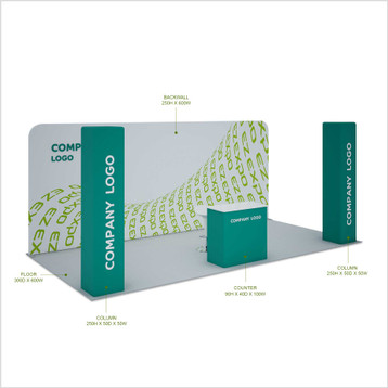 Twin Pillars Event Booth, 600x300 cm Twin Pillars Event Booth, 600x300 cm