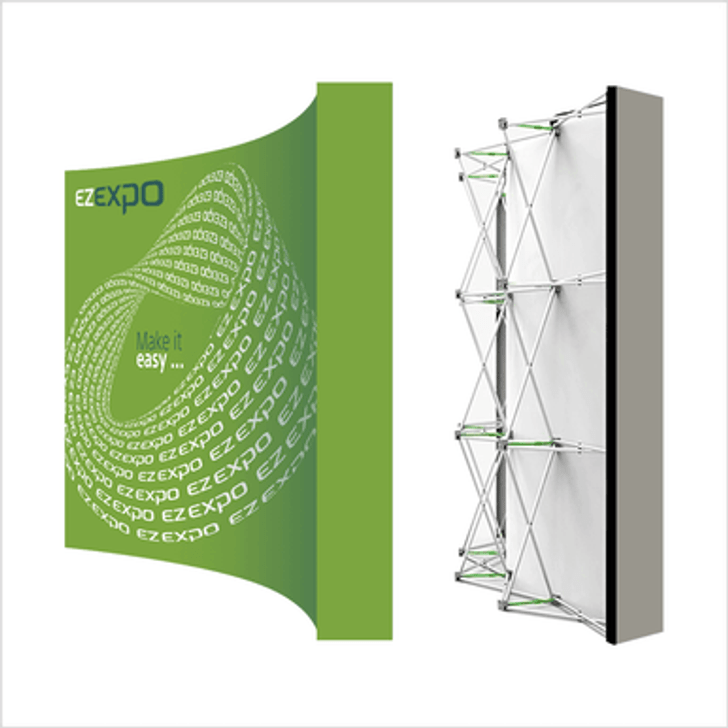 Fabric Popup Curved Stand