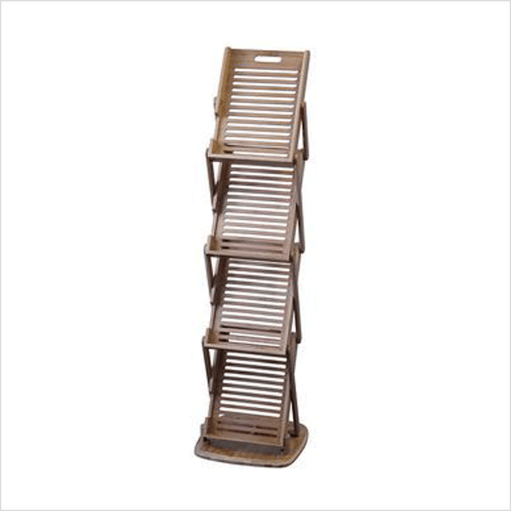 Brochure Holder Zigzag -Wood