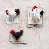 Wool Felt Rooster Ornament