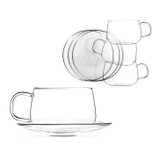 Glass Tea/Coffee Cup and Saucer