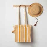 Striped Shopping Tote