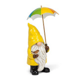 Gnome with Umbrella & Bird