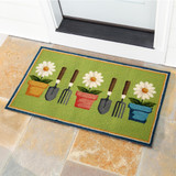 Garden Tools Indoor/Outdoor Hooked Rug