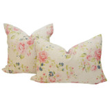Linen Multi Floral Pillow