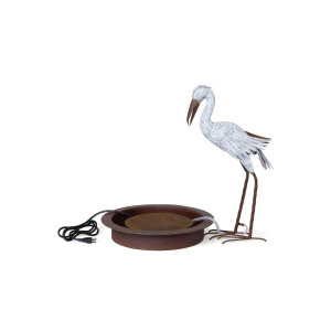 Great Egret Garden Fountain Great Egret Garden Fountain