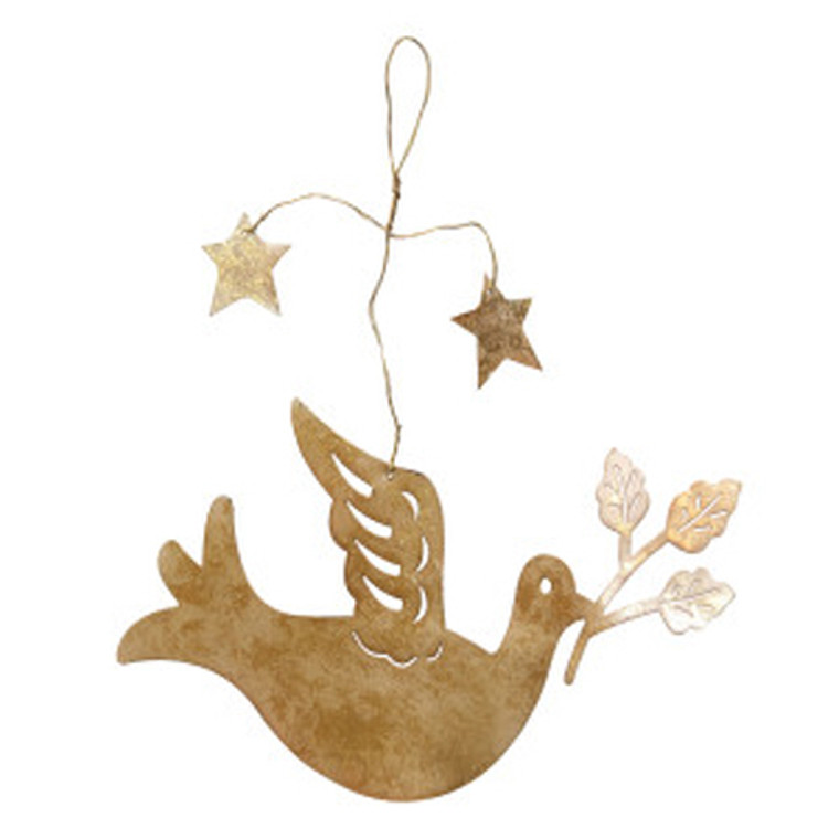 Metal Dove with stars