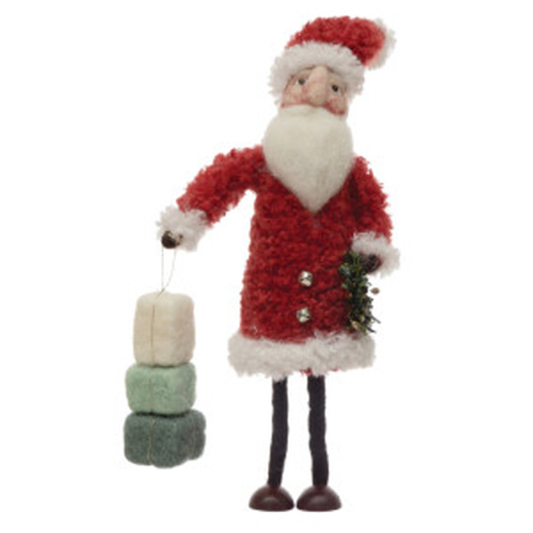 Wool Felt Santa With Packages