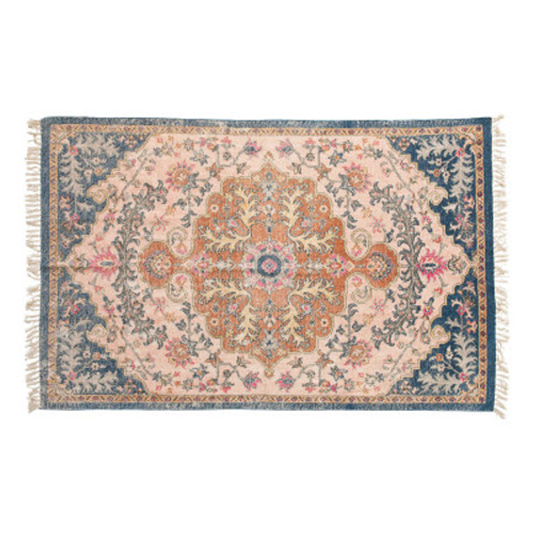 Woven Cotton Print Rug