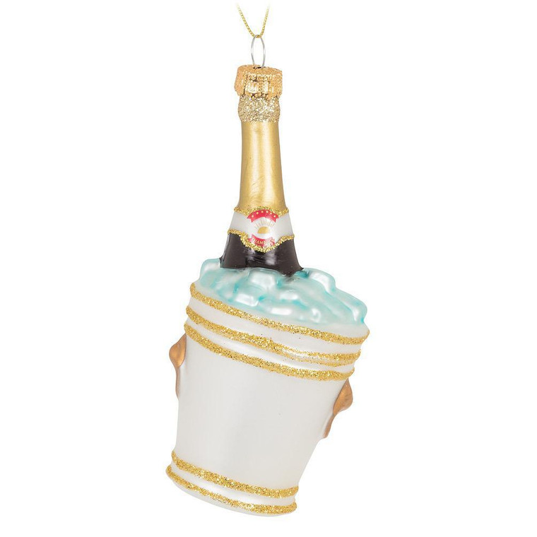 Champagne in Bucket Ornament