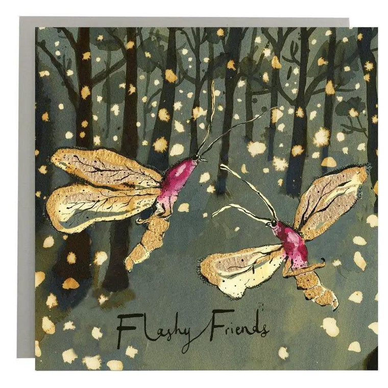 Flashy Friends Fireflies Card