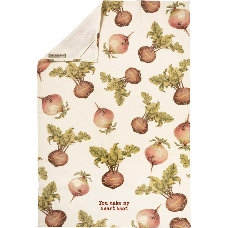 Heart Beet Tea Towel