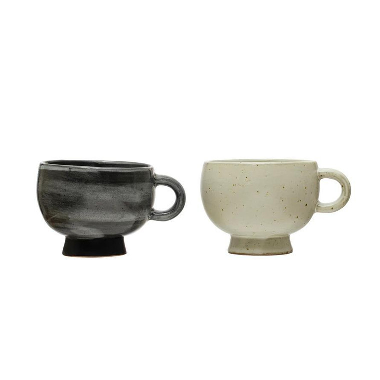 Stoneware Footed Mug