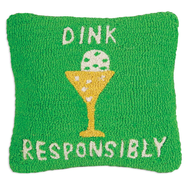 Dink Responsibly Hook Pillow