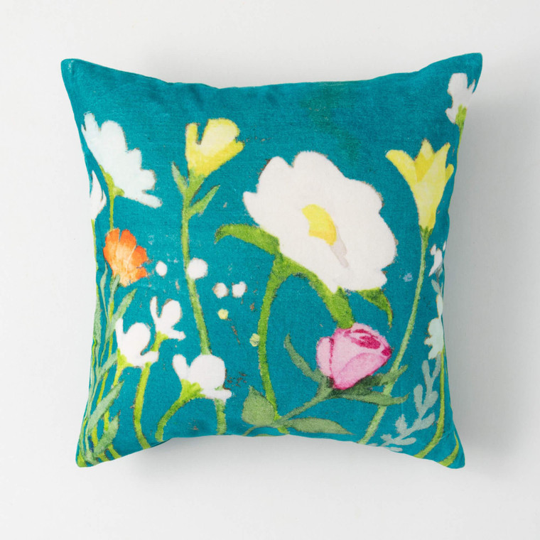 Floral Velvet Pillow