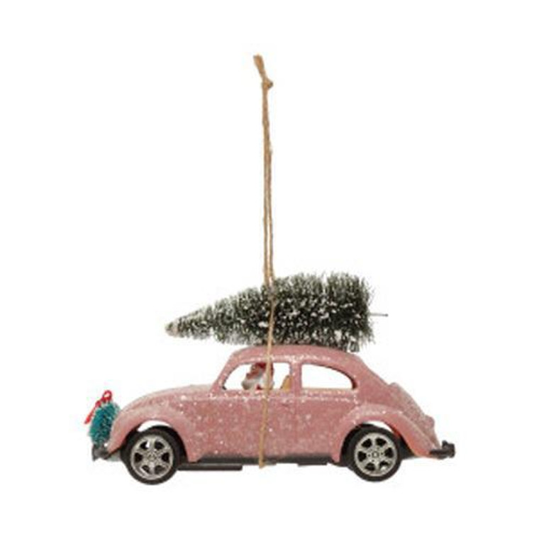 Santa Car Ornament