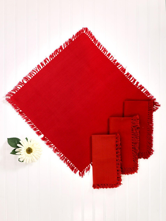 Red Napkin Set of 4