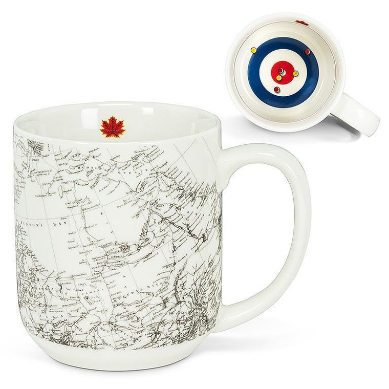 Canada Map and Curling House Mug