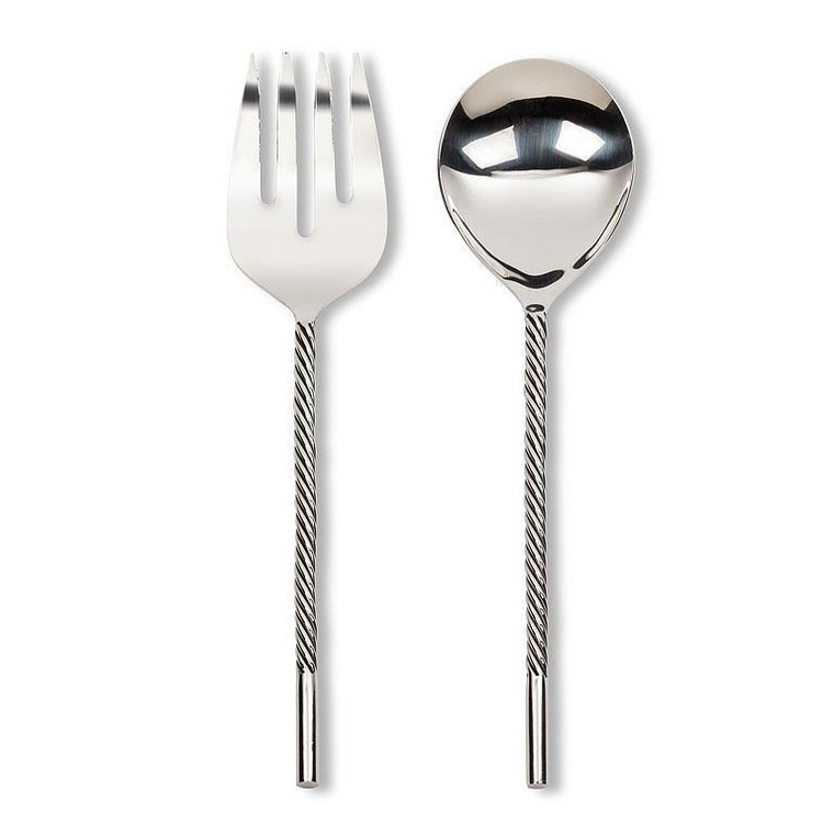 Salad Servers with Twist Handle