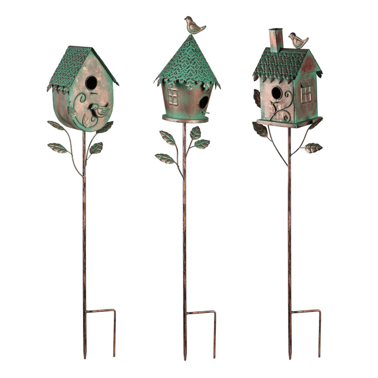 Birdhouse Garden Stake