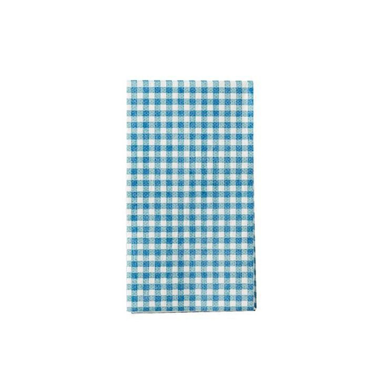 Hampton's Navy Gingham Paper Guest Towel