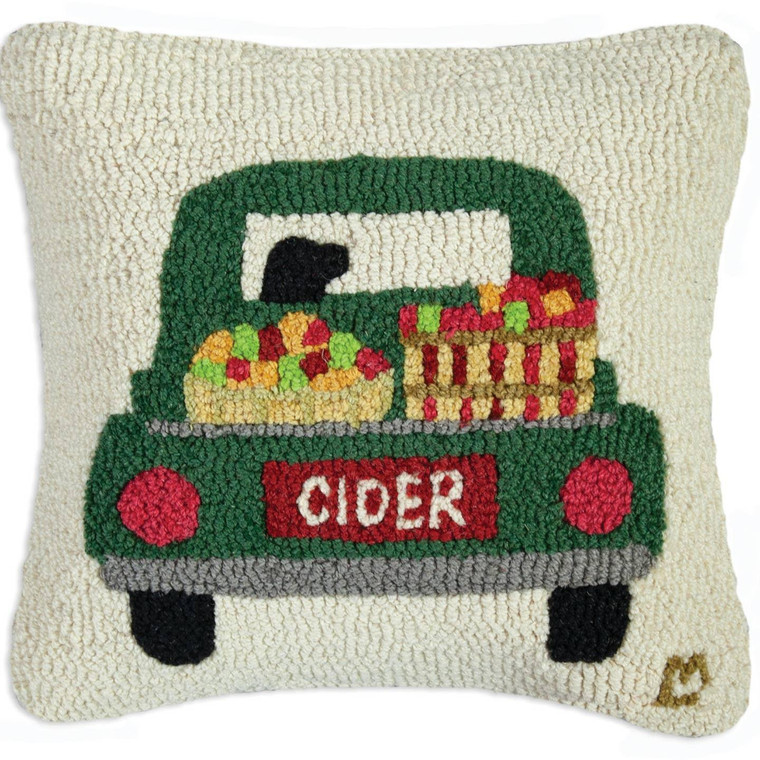 Cider Truck Hook Pillow