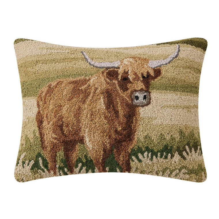 Highland Cow Hook Pillow