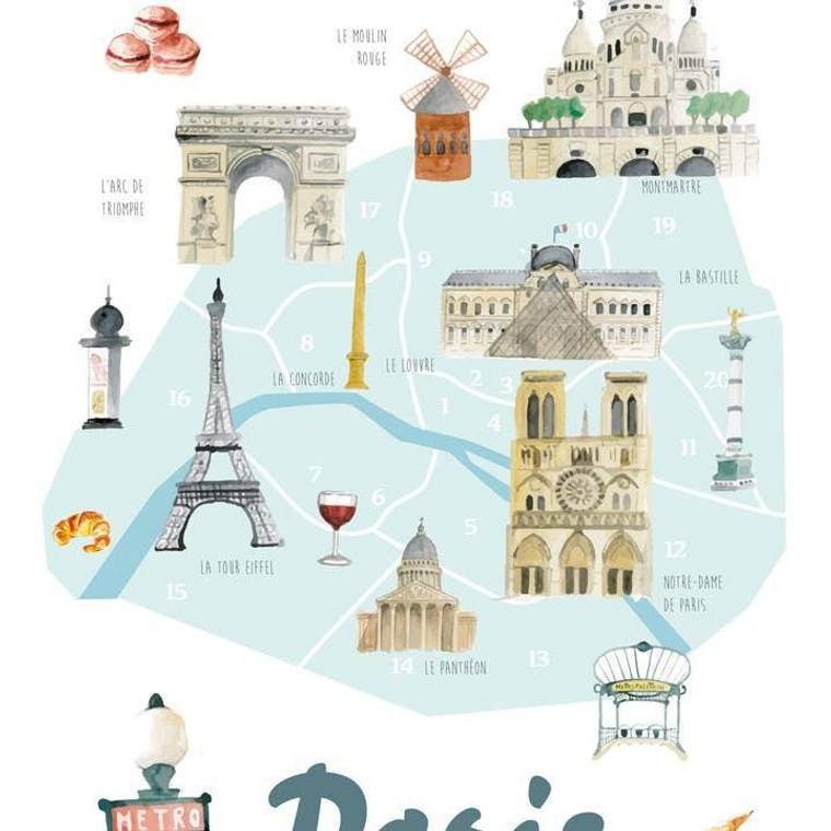 Paris Tea Towel