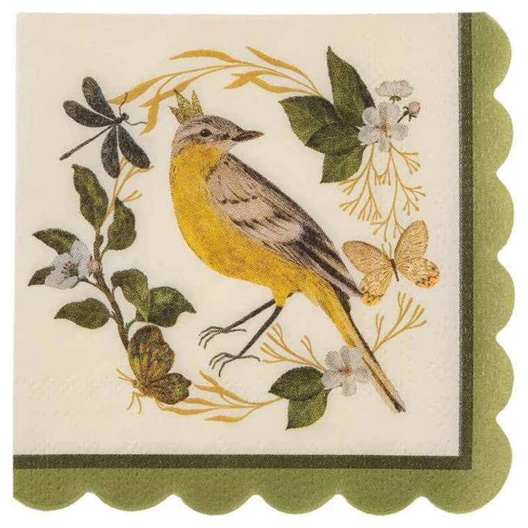 Colour Bird Cocktail Napkins