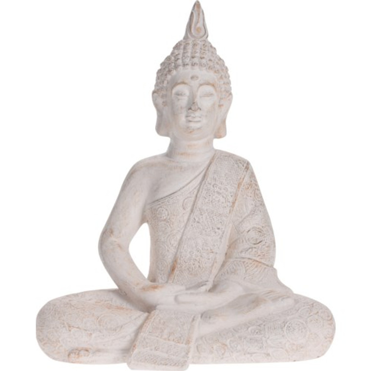 Sitting Buddha- Cream