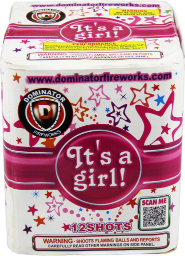 It's a Girl! 200g Fireworks Cake