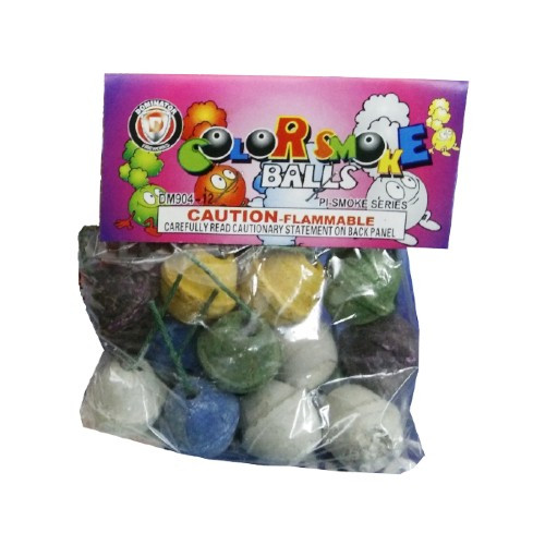 53 - COLOR SMOKE BALLS CLAY 12/1