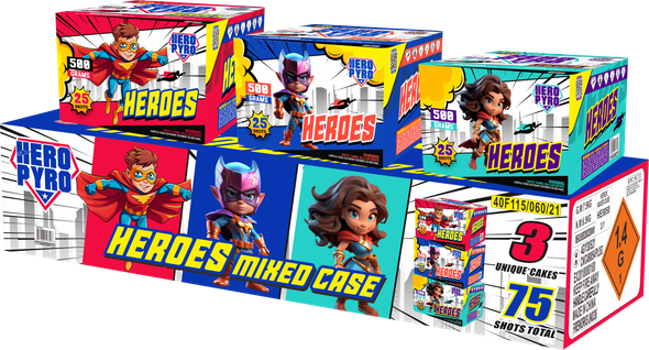 HEROES MIXED CASE