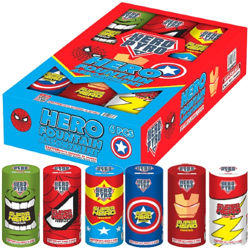 HERO FOUNTAIN ASSTORTMENT 6/1