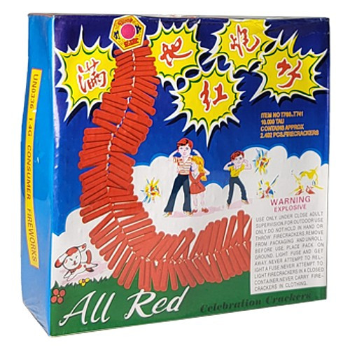ALL RED CELEBRATION CRACKERS 10K TAU 1/1