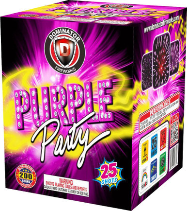 Purple Party 200g Fireworks Cake