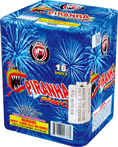 Piranha Panic 200g Fireworks Cake